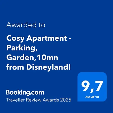 Daire Cosy - Parking, Garden,10mn From Disneyland! Montévrain